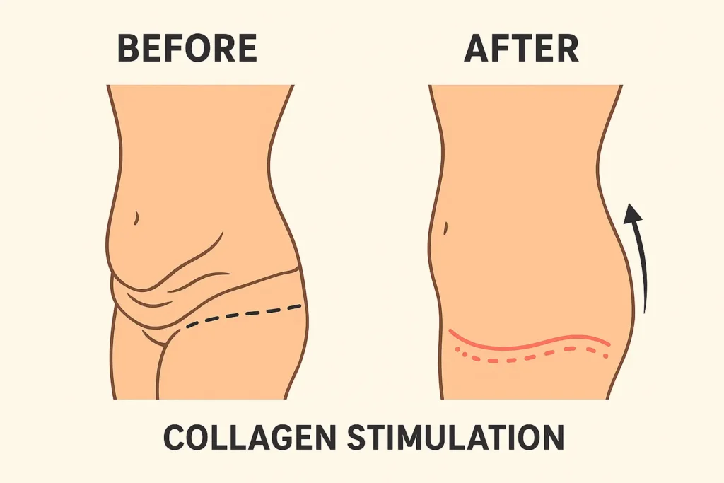 Before and after results for sagging skin after weight loss injections Avonmouth