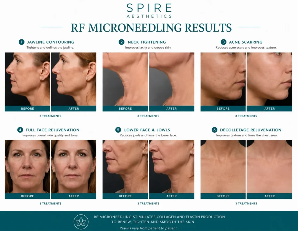 RF Microneedling Skin tightening Avonmouth results